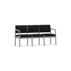 New Castle Steel Three Seat Sofa with Standard Upholstery