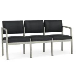 New Castle Steel Three Seat Sofa with Standard Upholstery