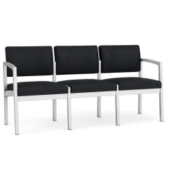 New Castle Steel Three Seat Sofa with Standard Upholstery