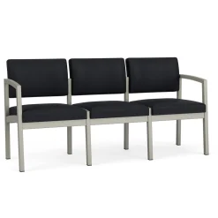 New Castle Steel Three Seat Sofa with Standard Upholstery