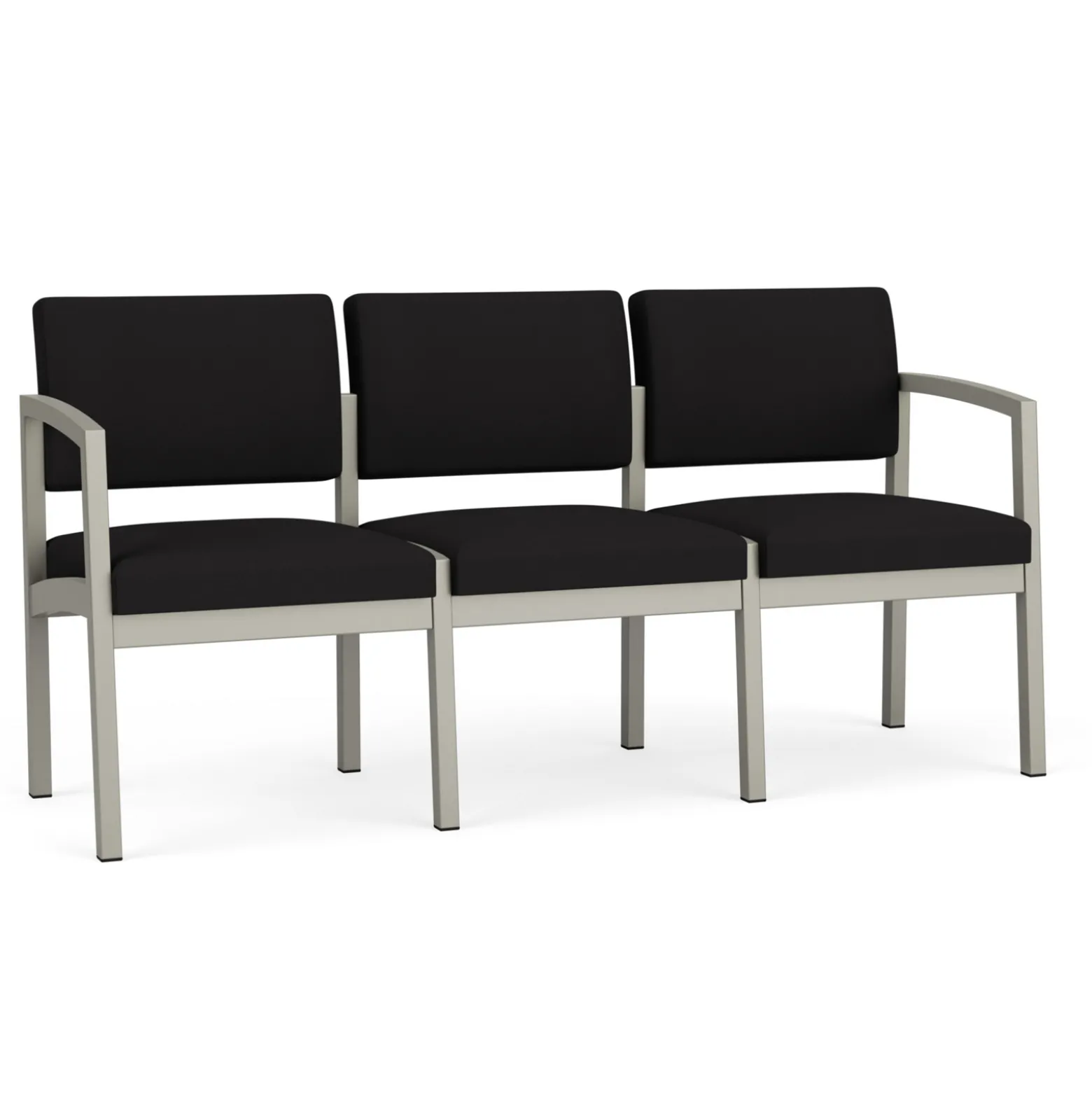 New Castle Steel Three Seat Sofa with Standard Upholstery