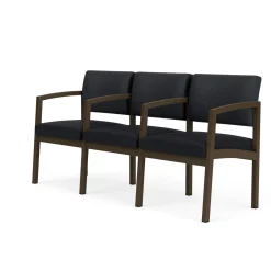 New Castle Steel Three Seat Sofa w/ Arms with Designer Upholstery