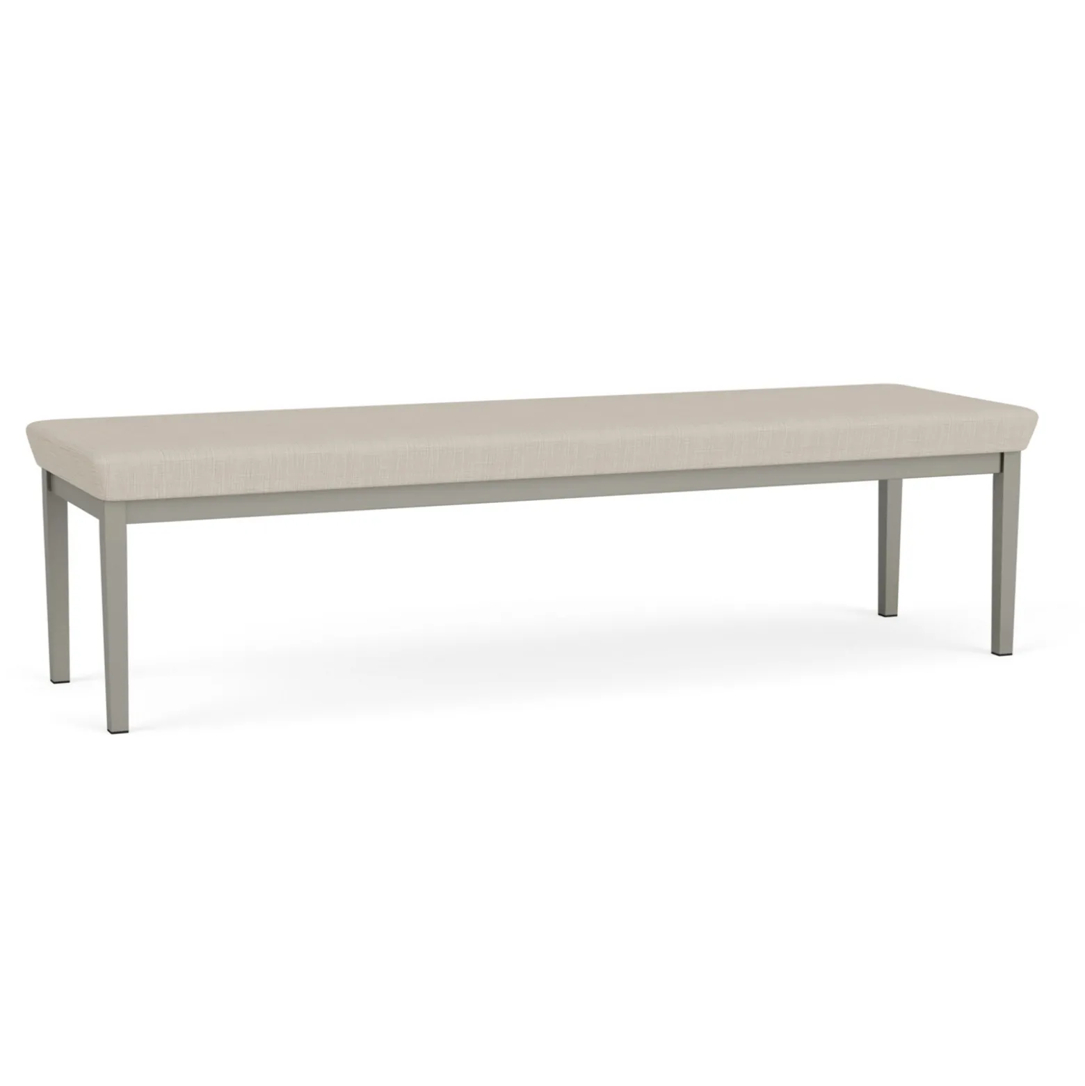 New Castle Steel Three Seat Bench with Designer Upholstery