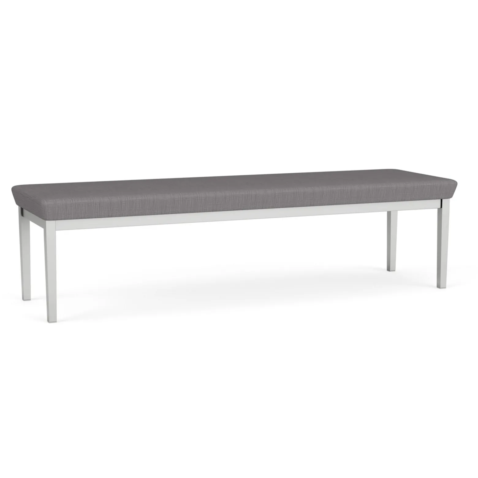 New Castle Steel Three Seat Bench with Designer Upholstery