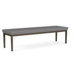 New Castle Steel Three Seat Bench with Designer Upholstery
