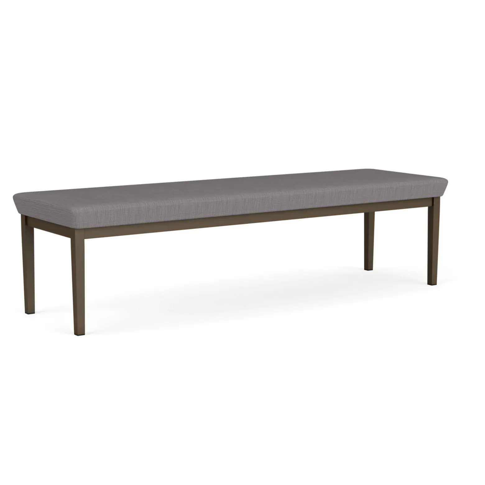 New Castle Steel Three Seat Bench with Designer Upholstery