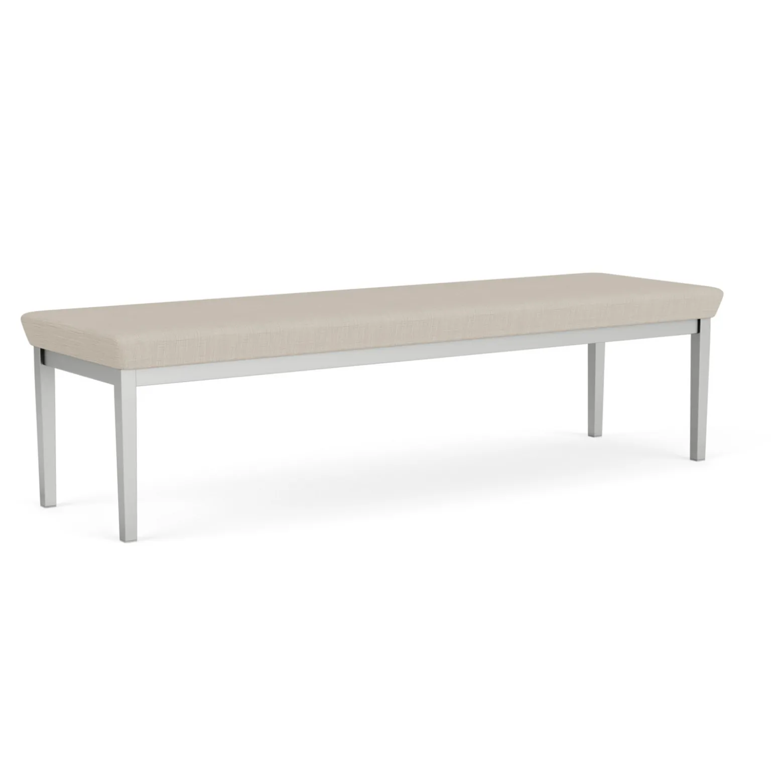 New Castle Steel Three Seat Bench with Designer Upholstery