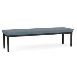 New Castle Steel Three Seat Bench with Designer Upholstery