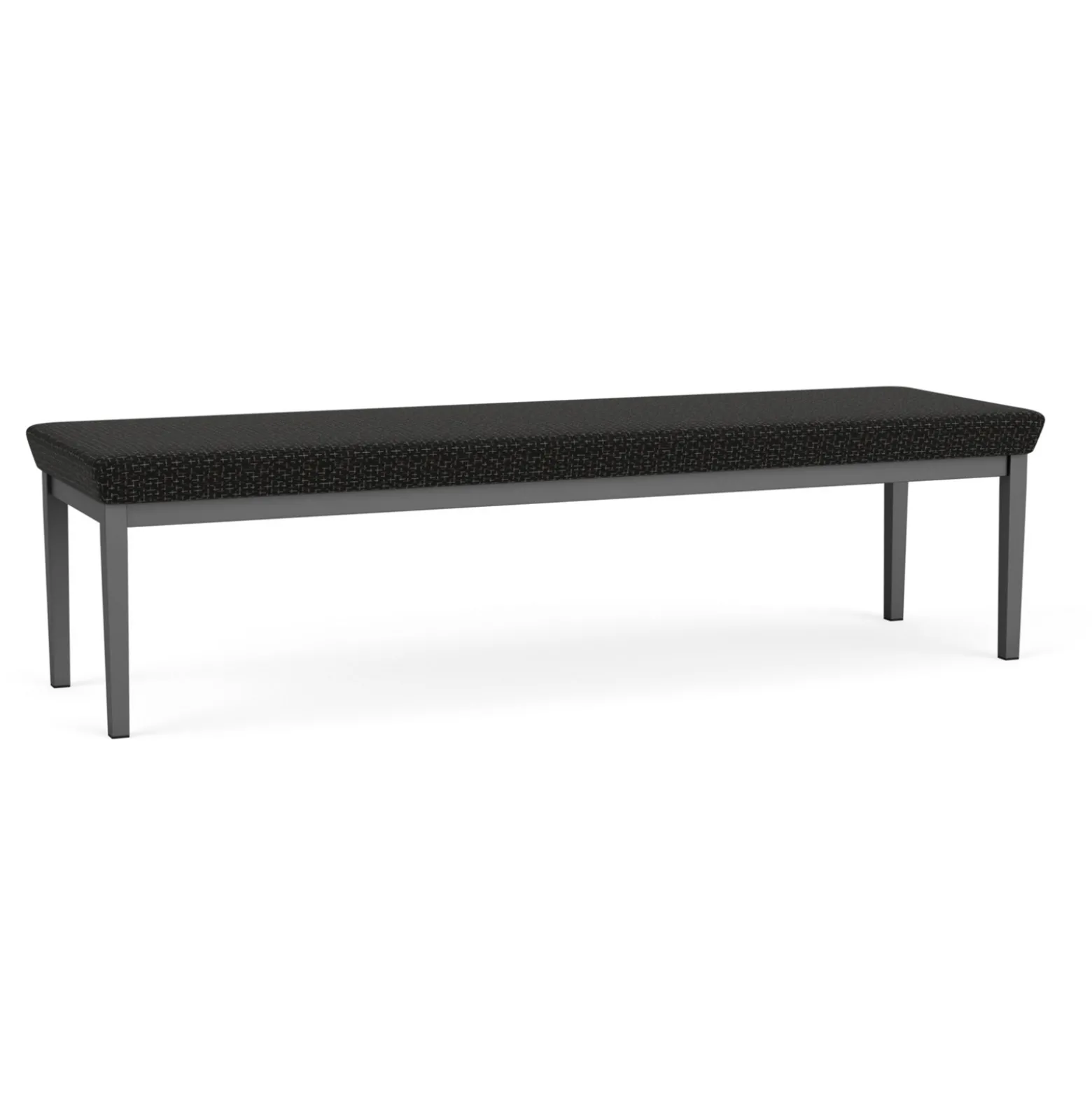 New Castle Steel Three Seat Bench with Designer Upholstery