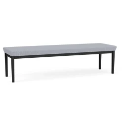 New Castle Steel Three Seat Bench with Designer Upholstery
