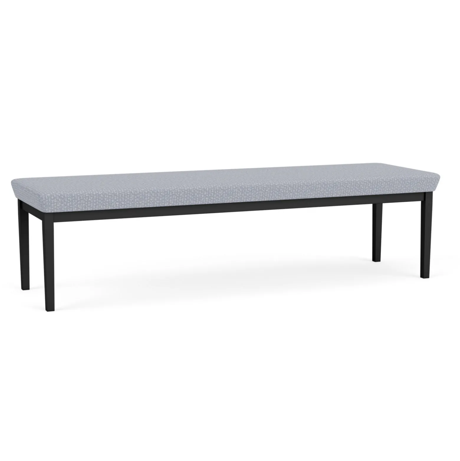 New Castle Steel Three Seat Bench with Designer Upholstery