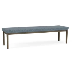 New Castle Steel Three Seat Bench with Designer Upholstery