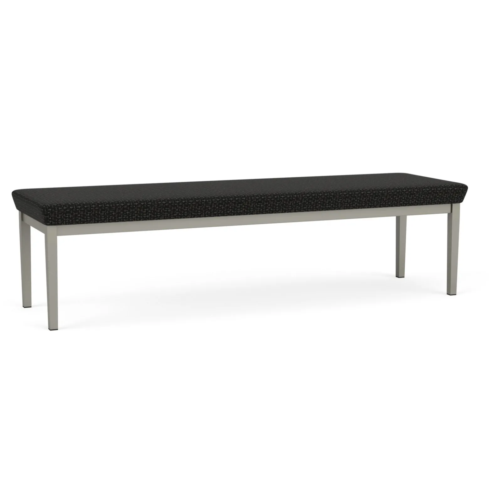 New Castle Steel Three Seat Bench with Designer Upholstery