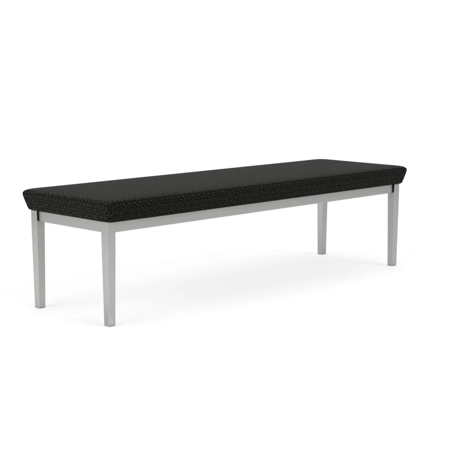 New Castle Steel Three Seat Bench with Designer Upholstery