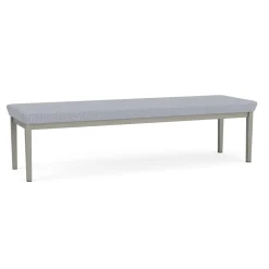 New Castle Steel Three Seat Bench with Designer Upholstery