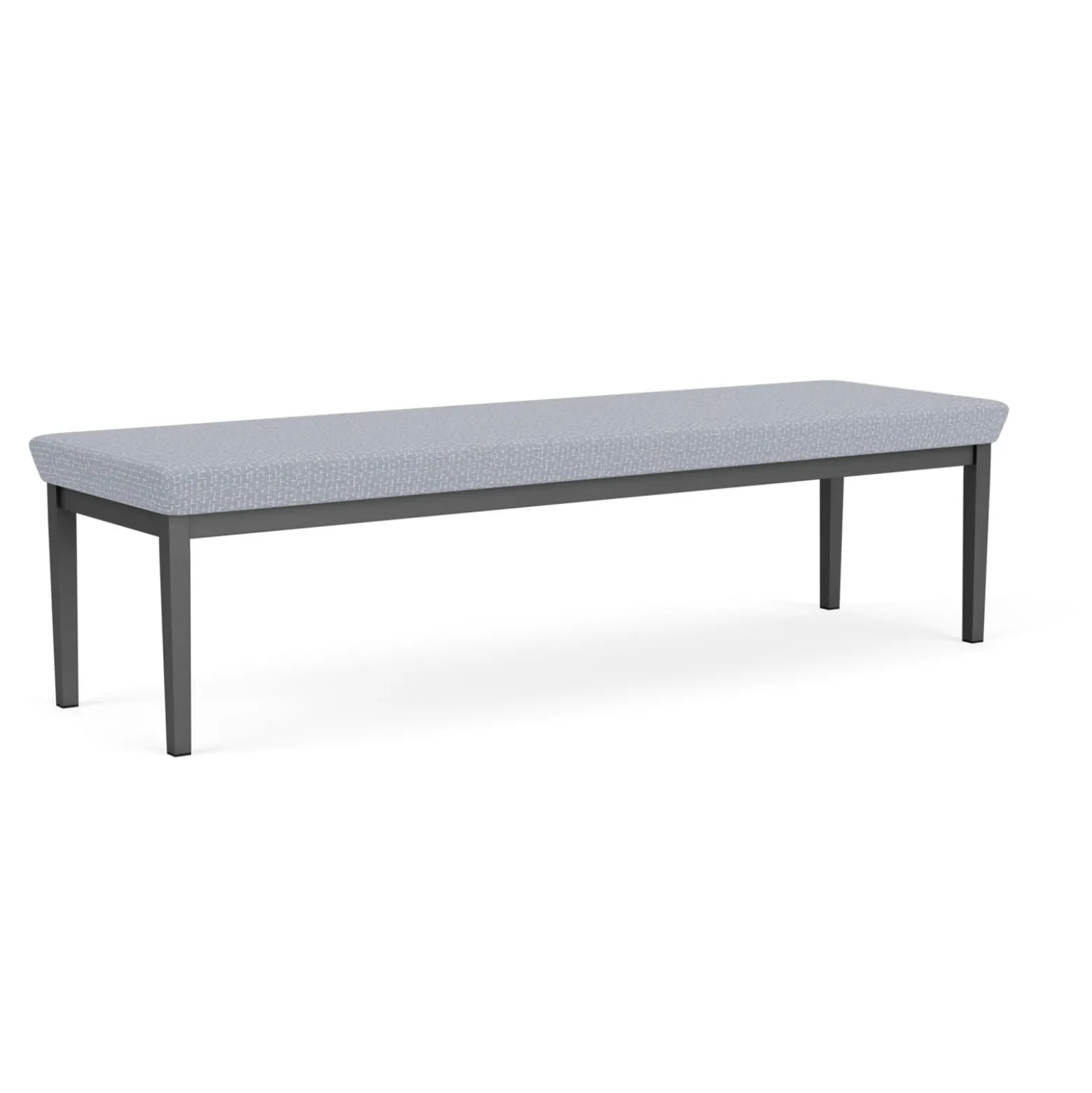 New Castle Steel Three Seat Bench with Designer Upholstery
