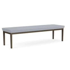 New Castle Steel Three Seat Bench with Designer Upholstery