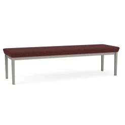 New Castle Steel Three Seat Bench with Designer Upholstery