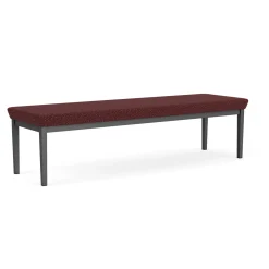 New Castle Steel Three Seat Bench with Designer Upholstery