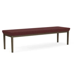 New Castle Steel Three Seat Bench with Designer Upholstery