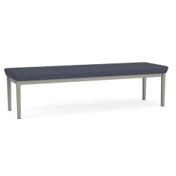 New Castle Steel Three Seat Bench with Designer Upholstery