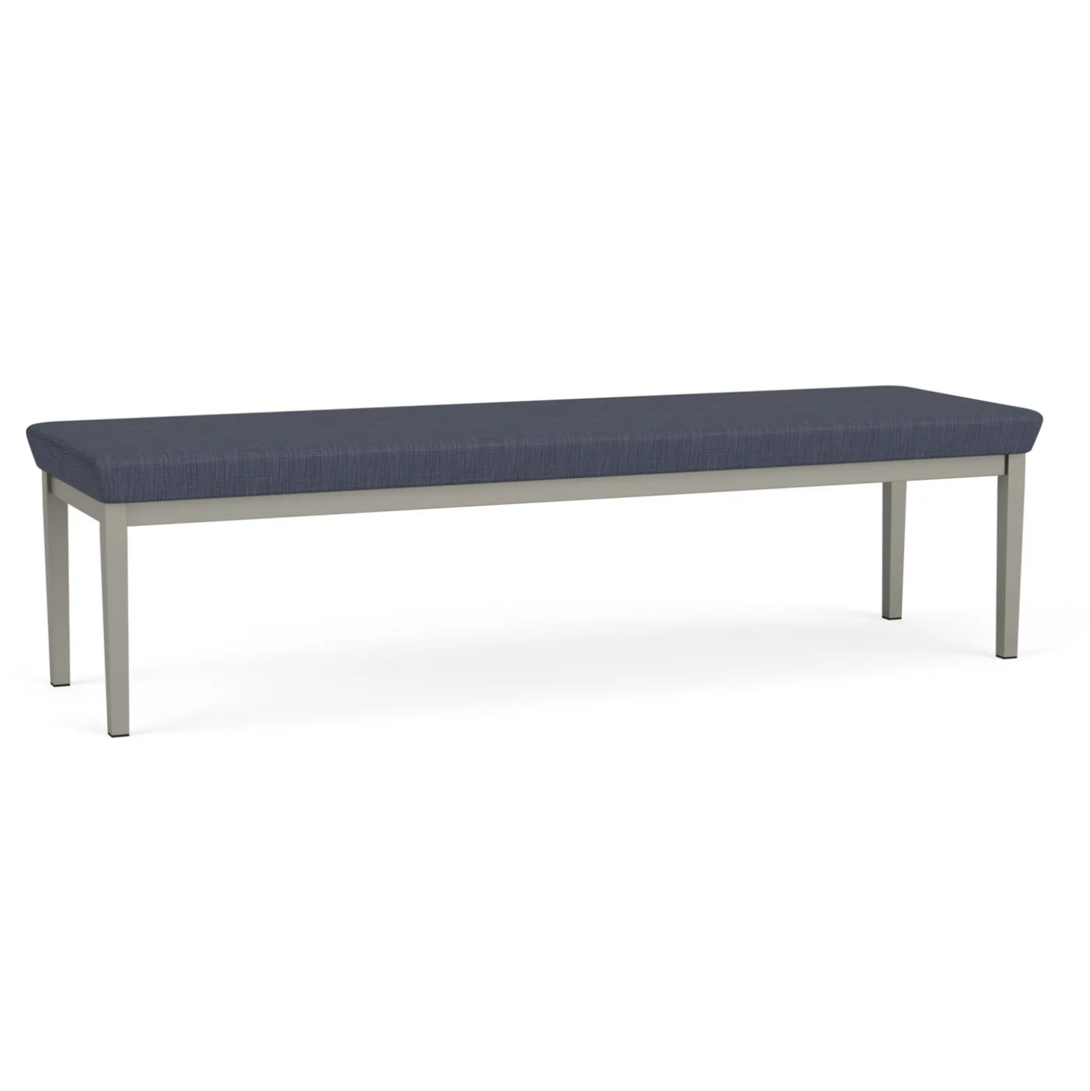 New Castle Steel Three Seat Bench with Designer Upholstery