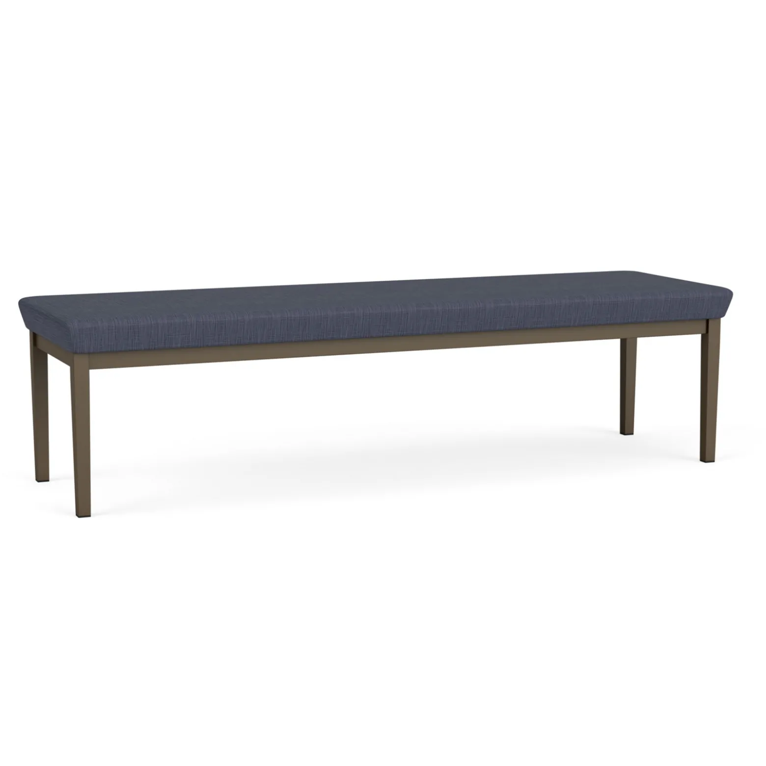 New Castle Steel Three Seat Bench with Designer Upholstery
