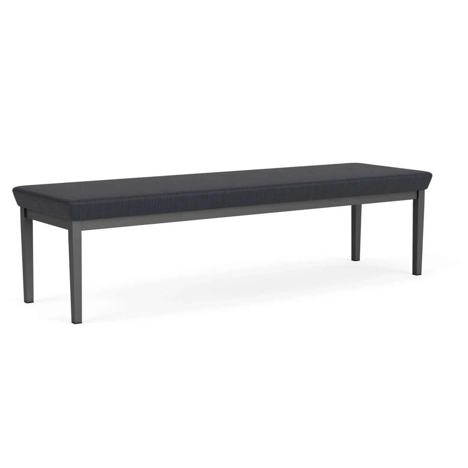 New Castle Steel Three Seat Bench with Designer Upholstery