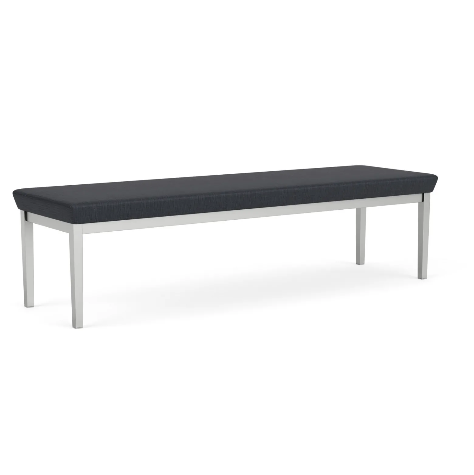 New Castle Steel Three Seat Bench with Designer Upholstery