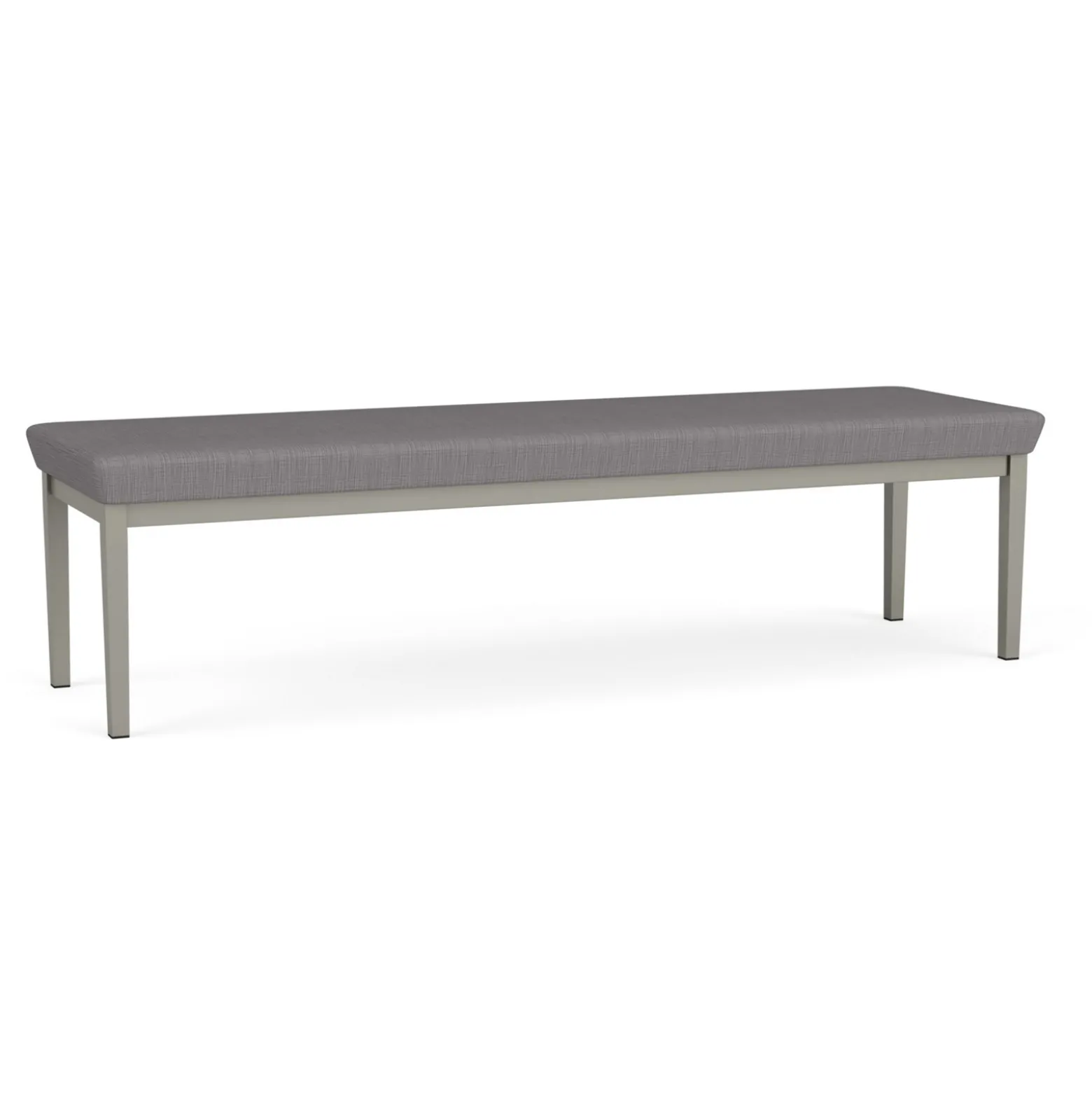 New Castle Steel Three Seat Bench with Designer Upholstery