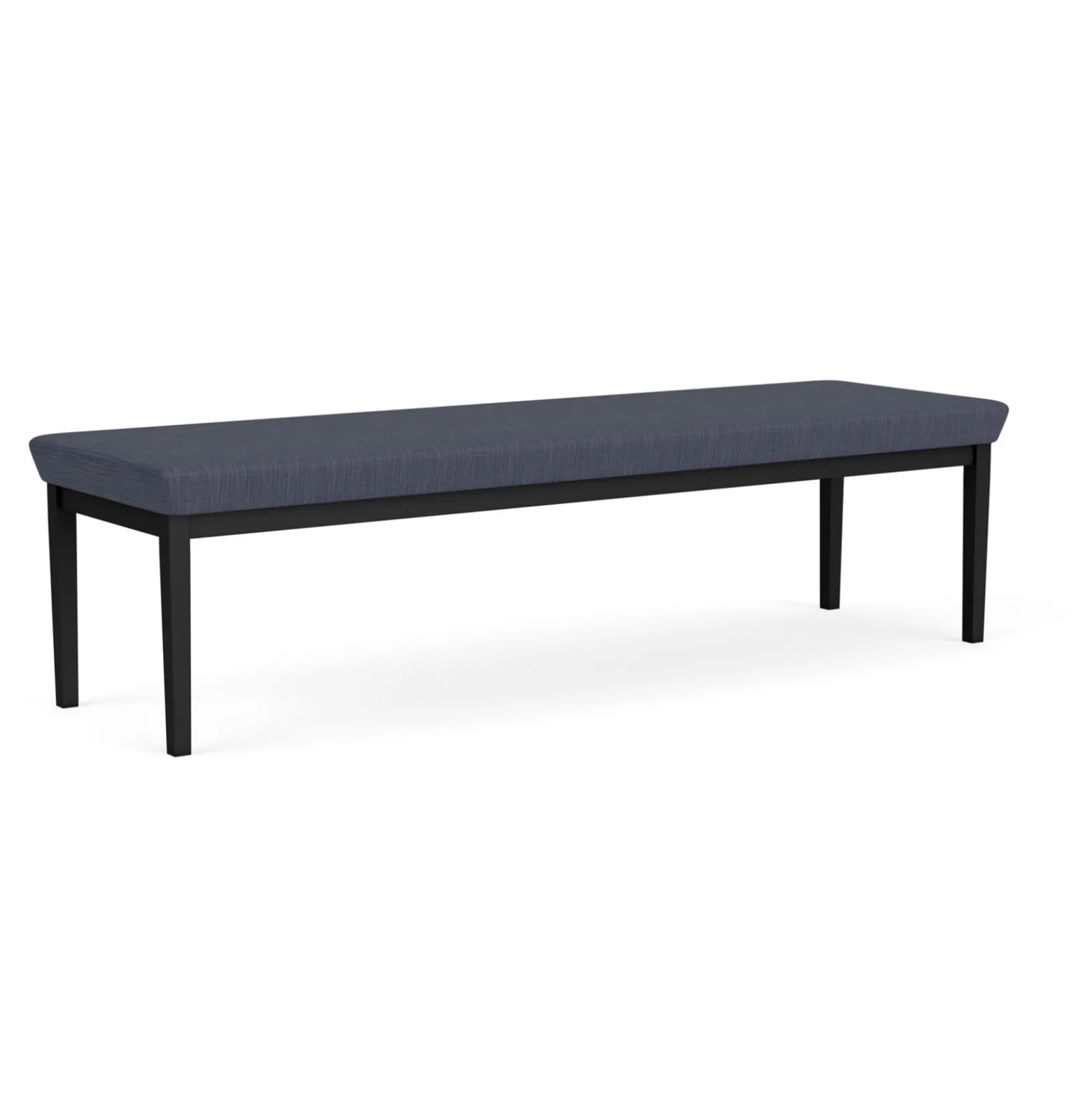 New Castle Steel Three Seat Bench with Designer Upholstery