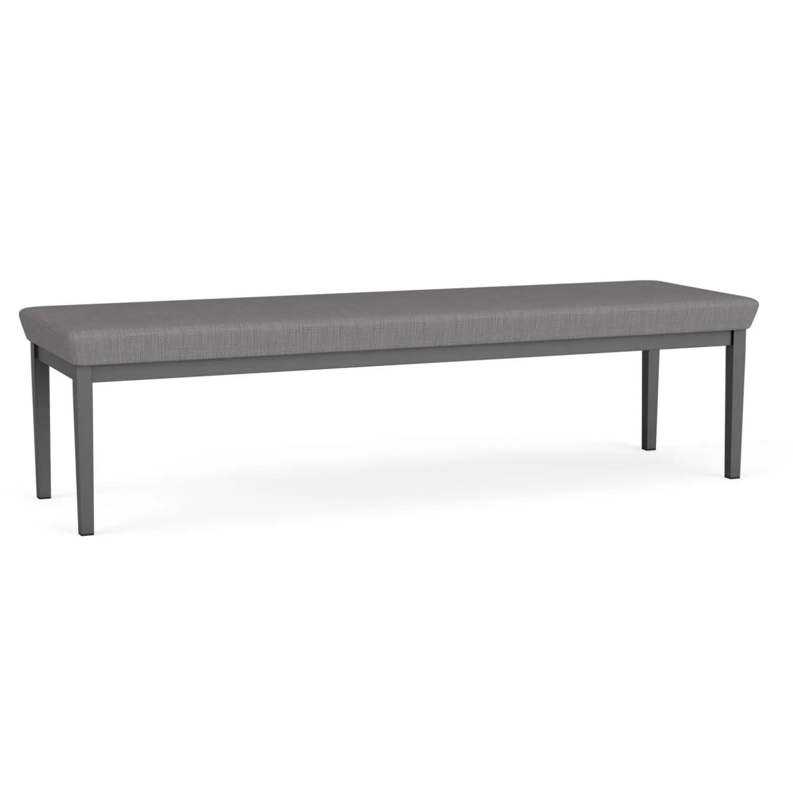 New Castle Steel Three Seat Bench with Designer Upholstery