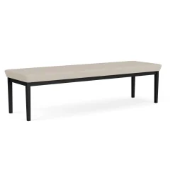 New Castle Steel Three Seat Bench with Designer Upholstery