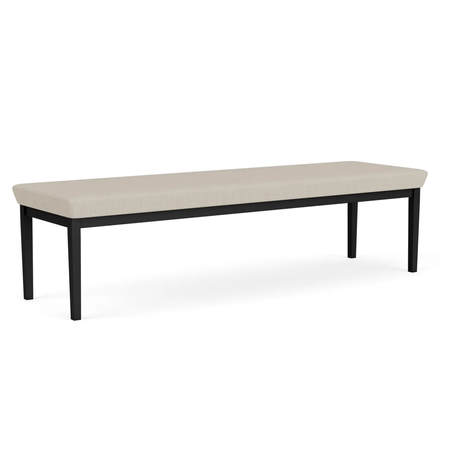 New Castle Steel Three Seat Bench with Designer Upholstery
