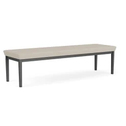 New Castle Steel Three Seat Bench with Designer Upholstery