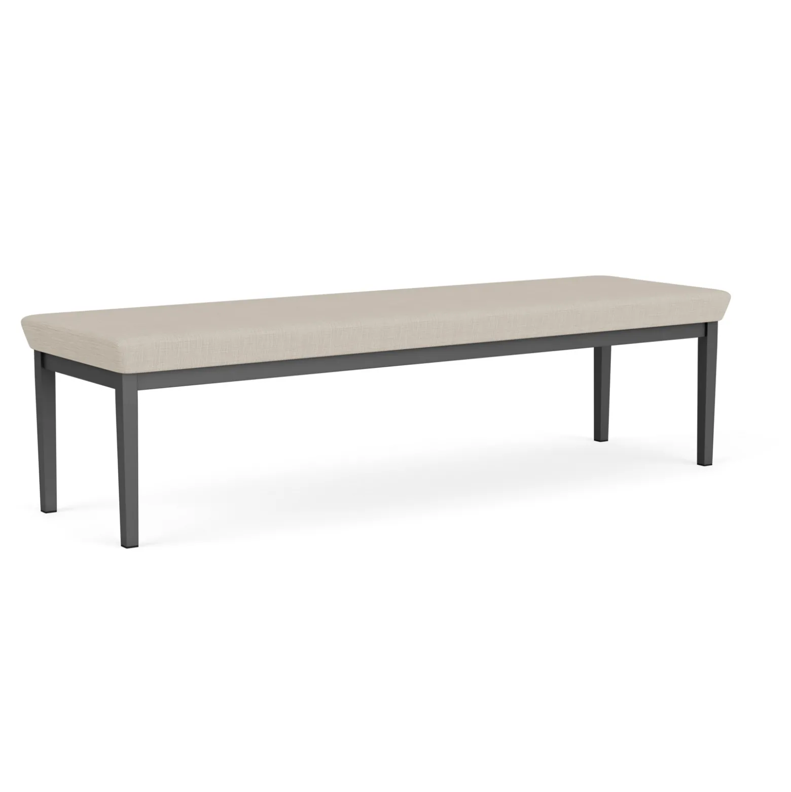 New Castle Steel Three Seat Bench with Designer Upholstery