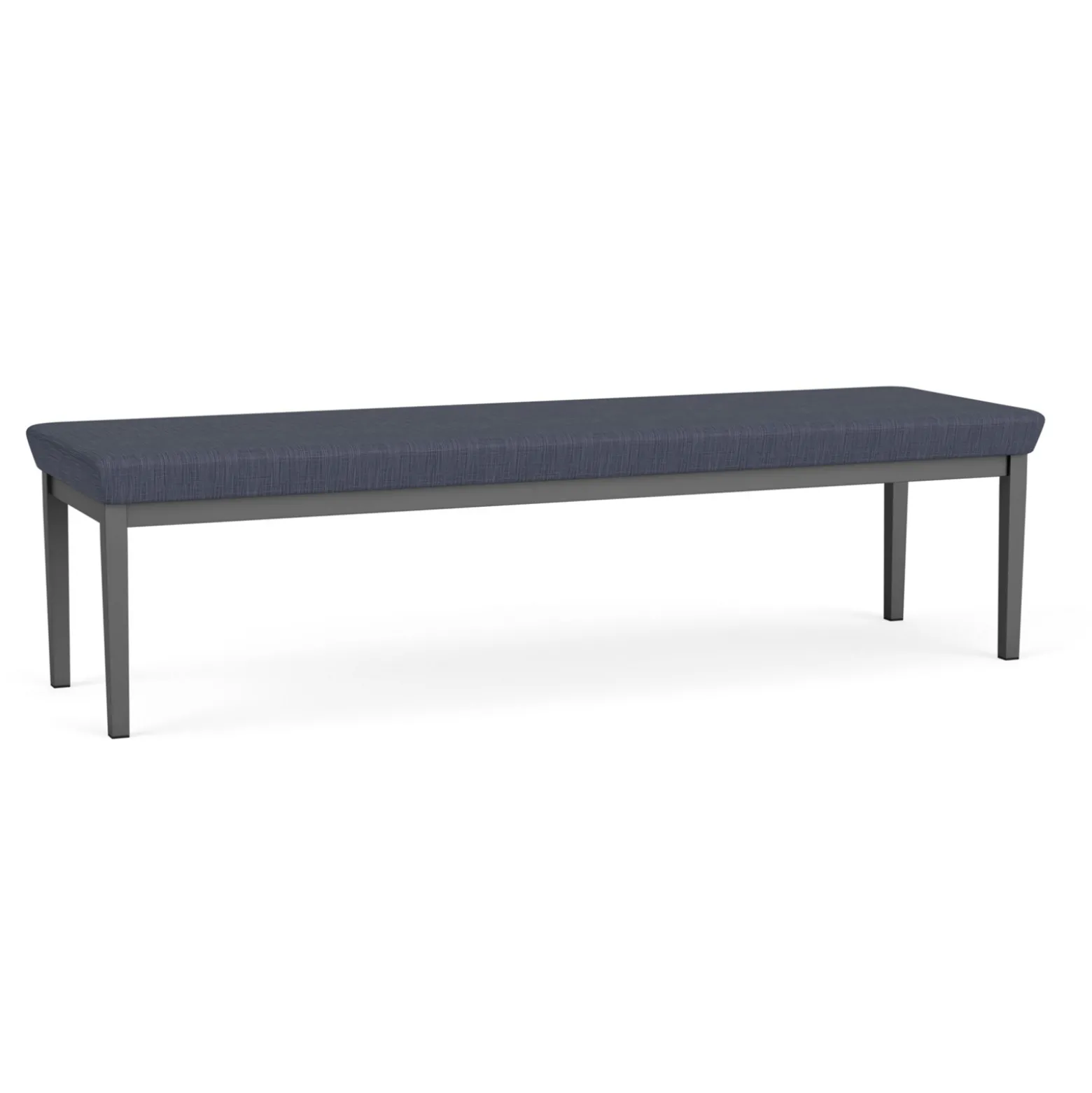 New Castle Steel Three Seat Bench with Designer Upholstery