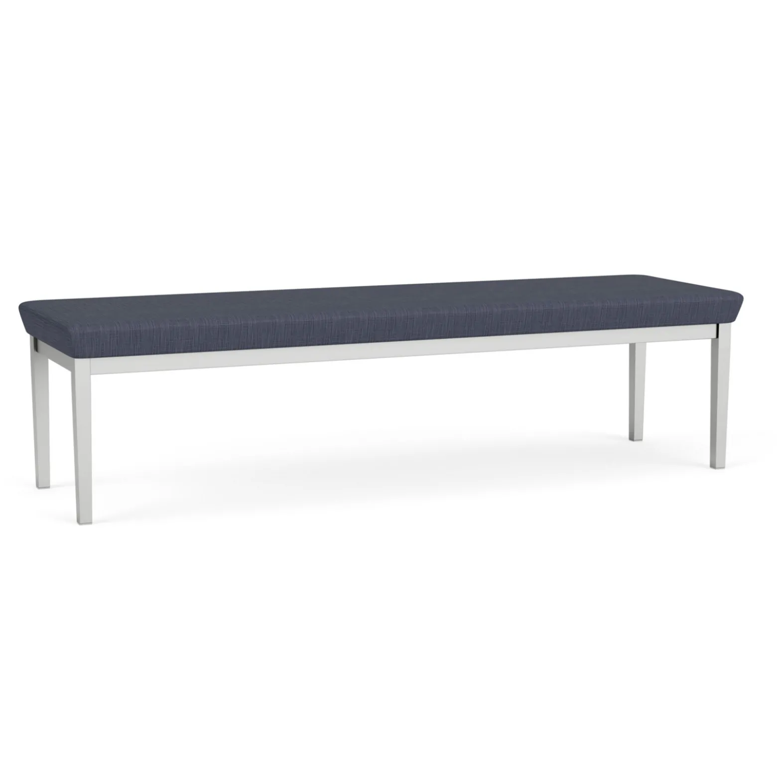 New Castle Steel Three Seat Bench with Designer Upholstery
