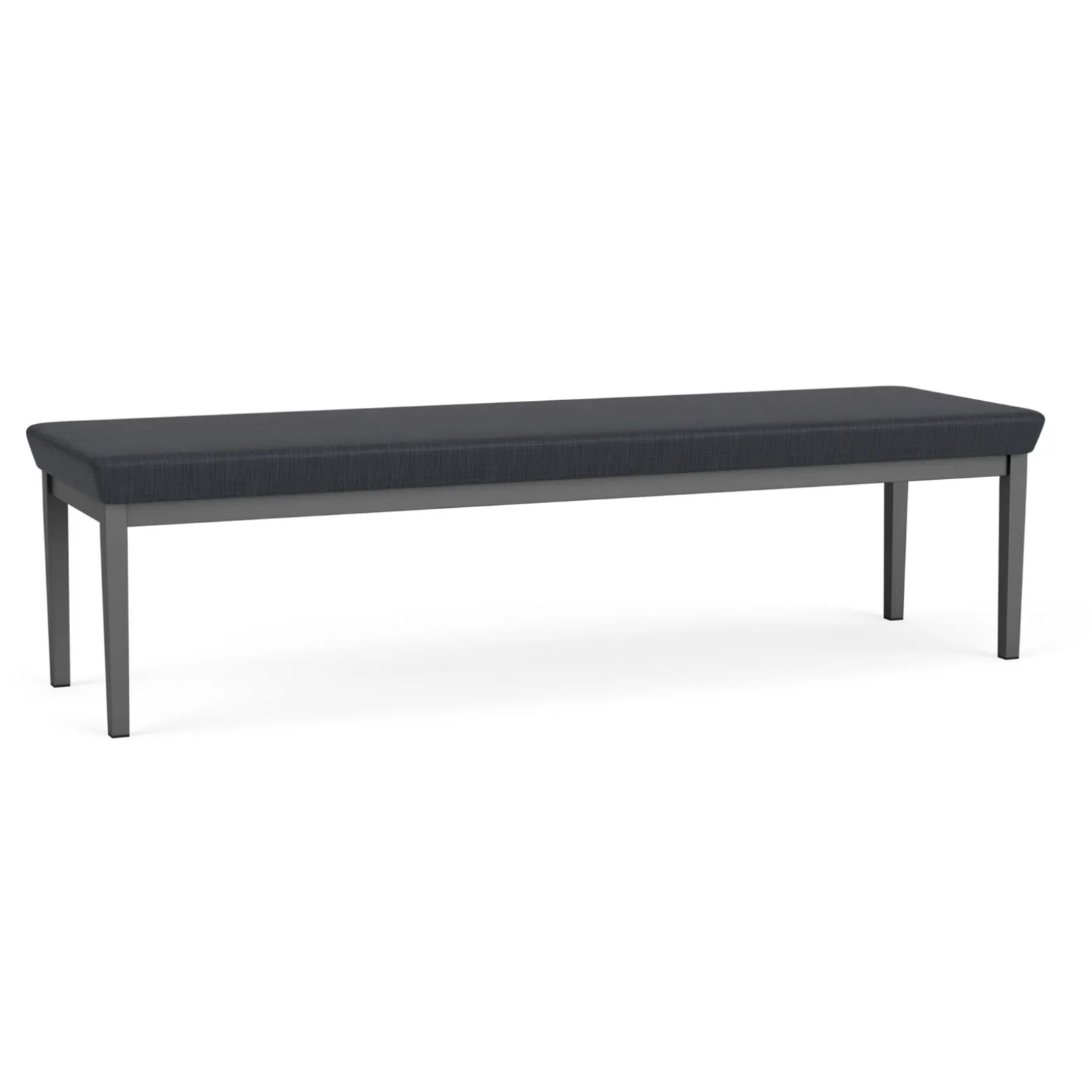 New Castle Steel Three Seat Bench with Designer Upholstery