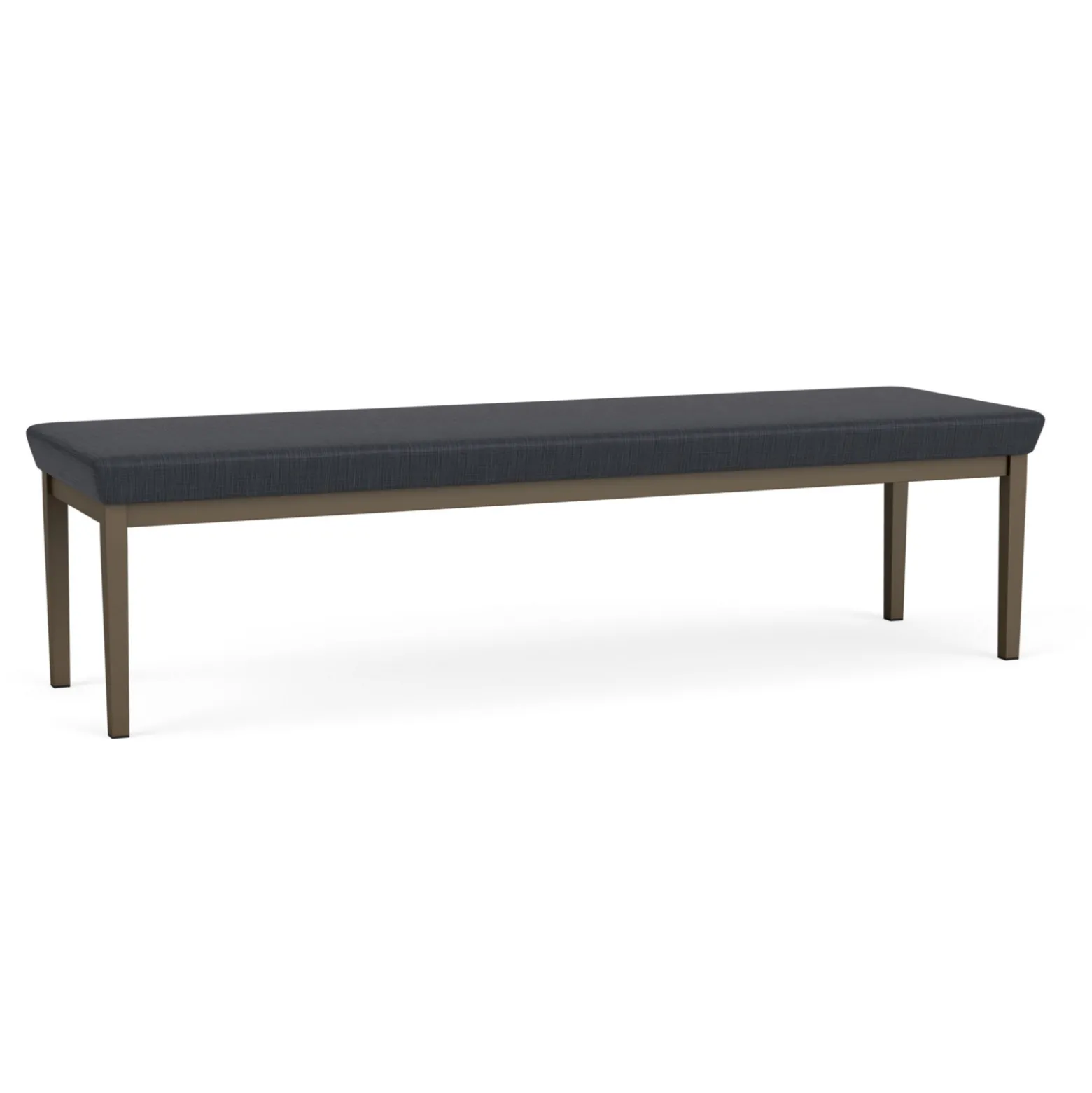 New Castle Steel Three Seat Bench with Designer Upholstery
