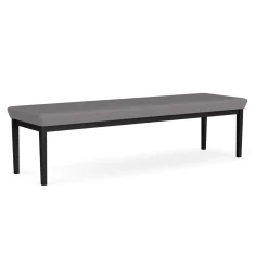 New Castle Steel Three Seat Bench with Designer Upholstery