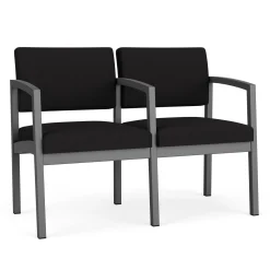 New Castle Steel Two Seat Sofa with Center Arm in Standard Upholstery