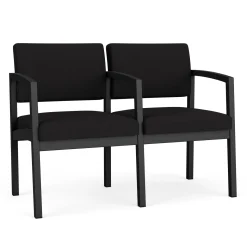 New Castle Steel Two Seat Sofa with Center Arm in Standard Upholstery