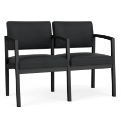 New Castle Steel Two Seat Sofa with Center Arm in Standard Upholstery