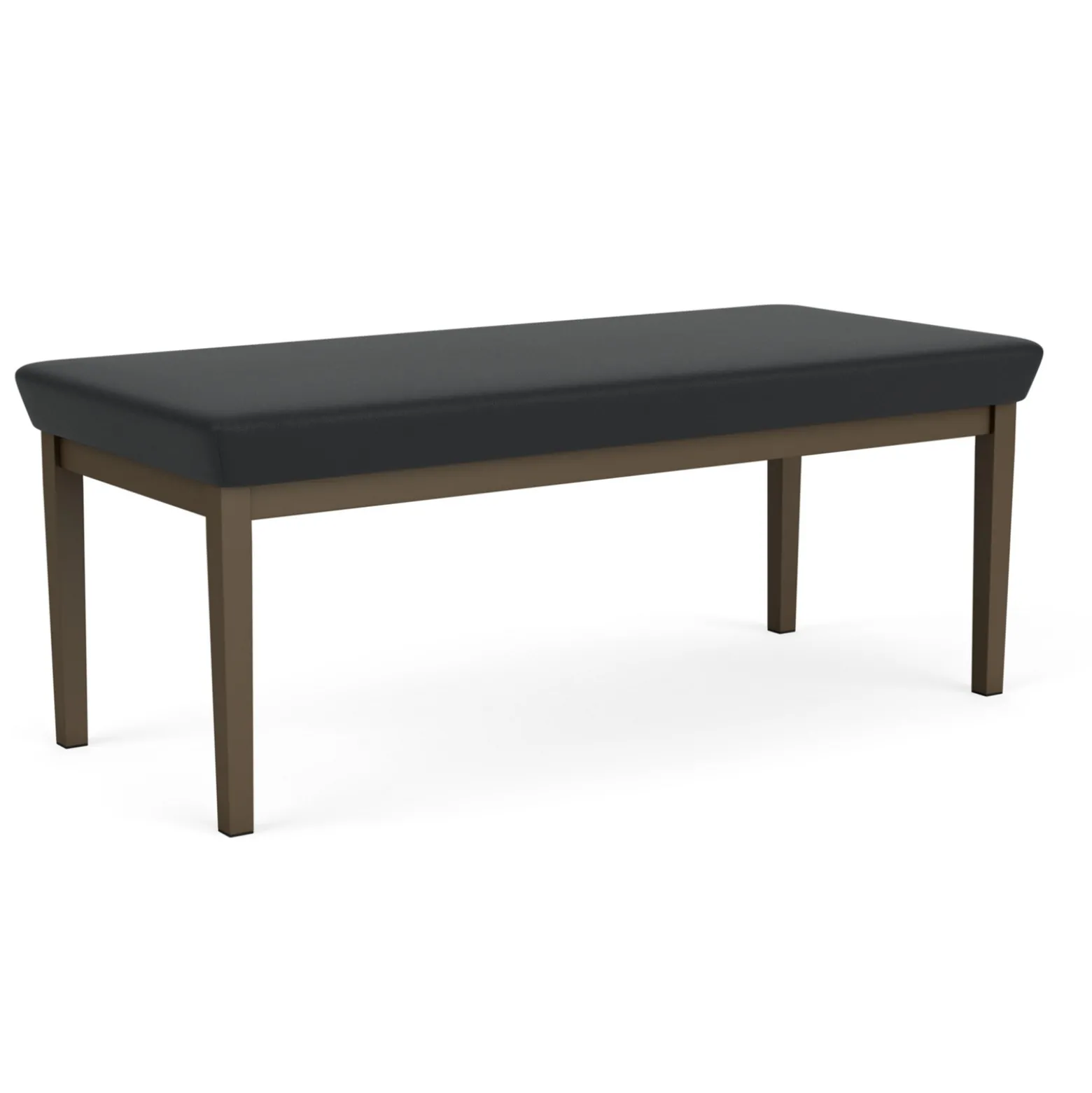 New Castle Steel Two Seat Bench with Standard Upholstery