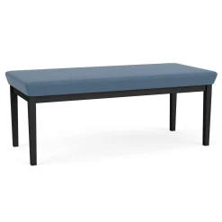 New Castle Steel Two Seat Bench with Standard Upholstery