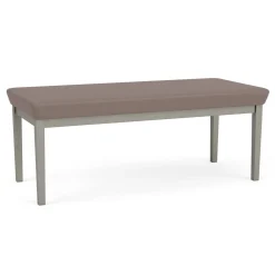 New Castle Steel Two Seat Bench with Standard Upholstery