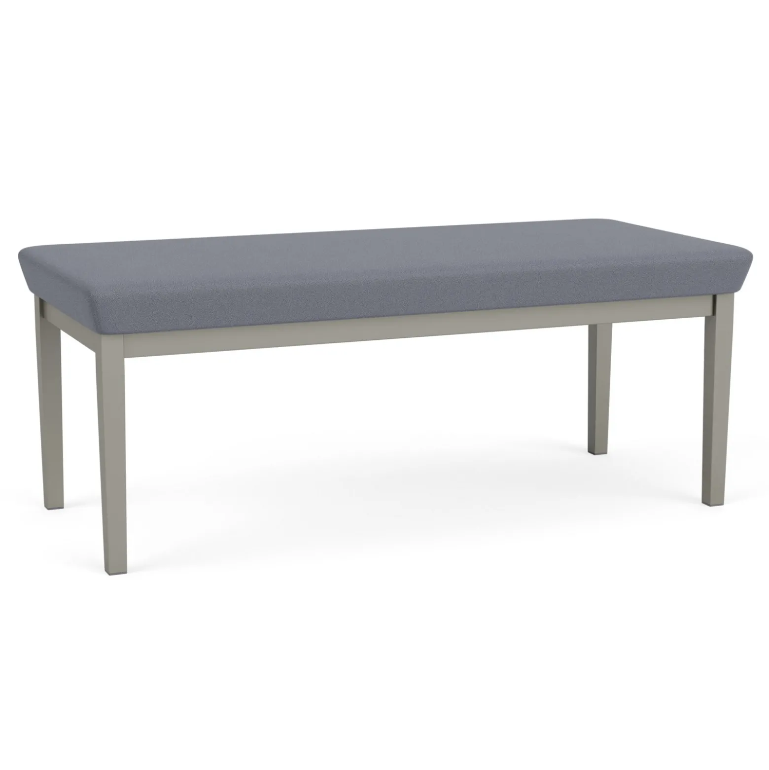 New Castle Steel Two Seat Bench with Standard Upholstery