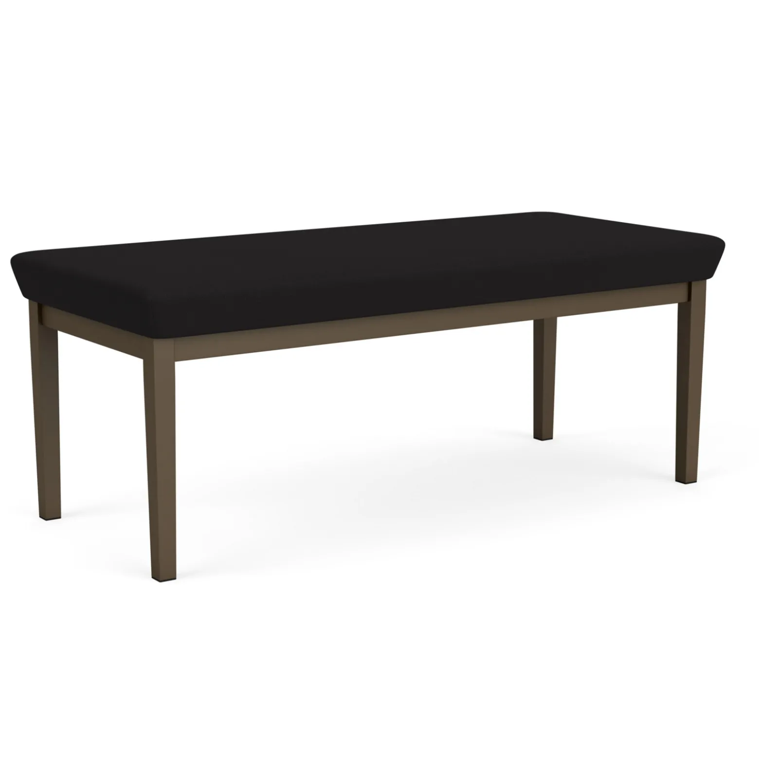 New Castle Steel Two Seat Bench with Standard Upholstery