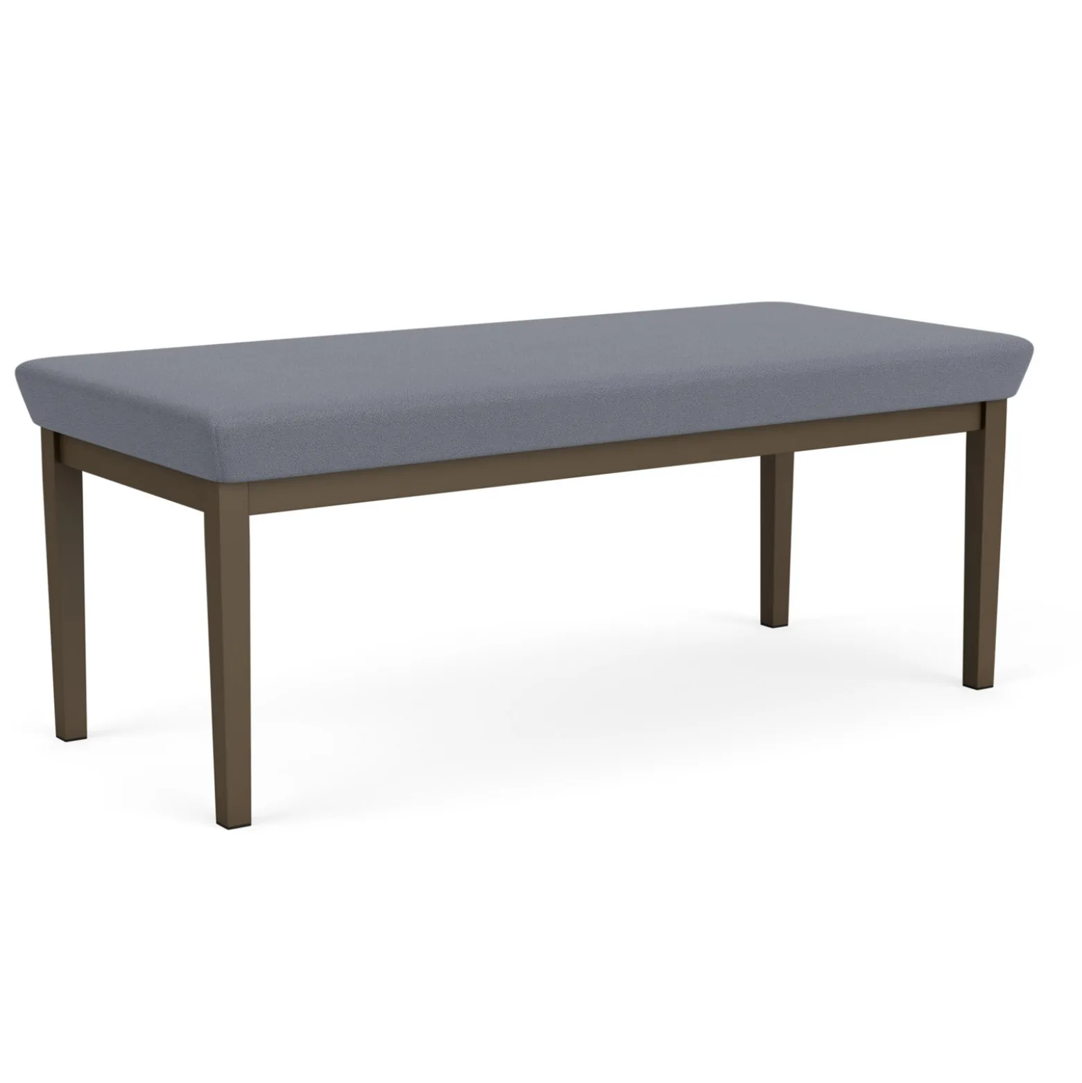 New Castle Steel Two Seat Bench with Standard Upholstery